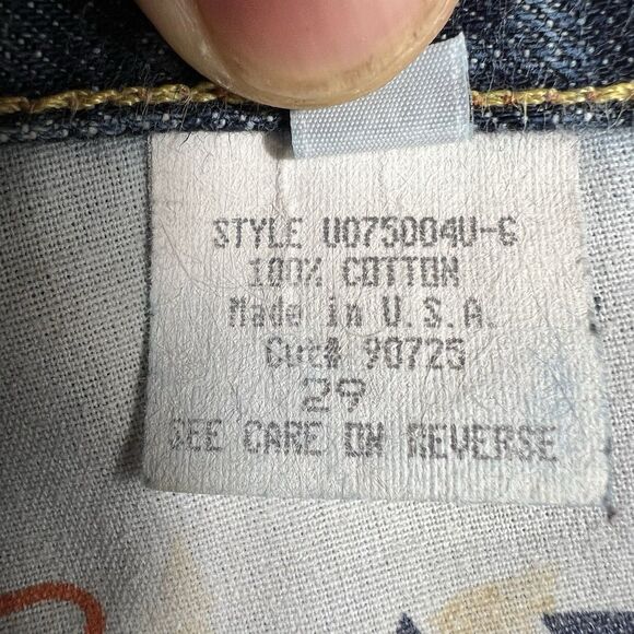 Seven Bootcut Jeans Women’s 29x31 Blue Made in USA Y2K Boho Western Rodeo - Picture 8 of 14